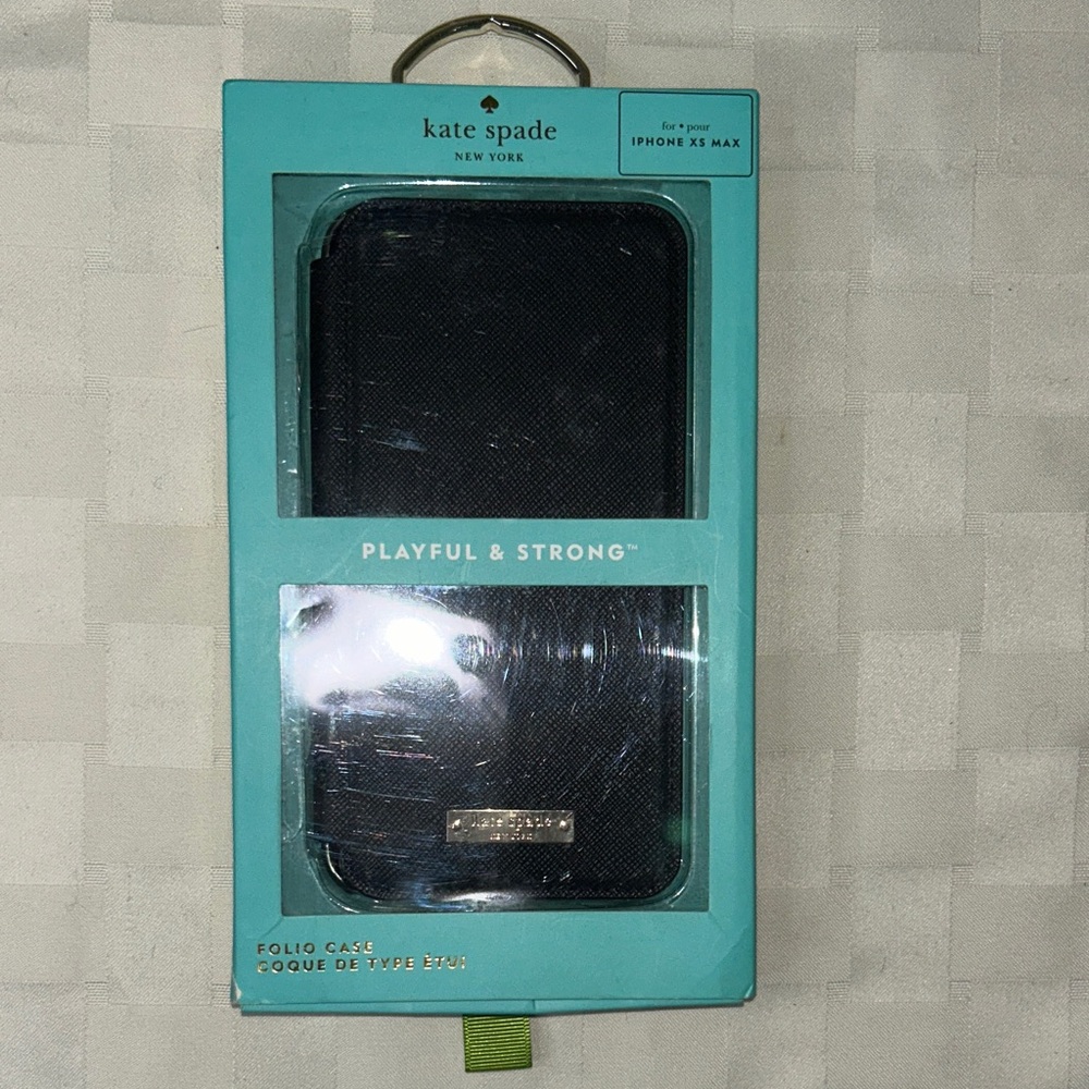 Kate Spade Black Folio Phone Case - Picture 1 of 6